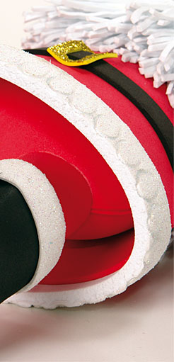 Papá Noel en foamy Papá Noel en foamy
