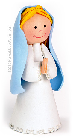 Virgen maria en foamy