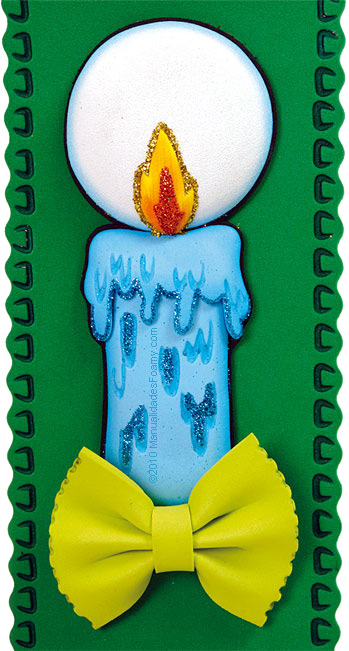 Detalle de la Vela en foamy